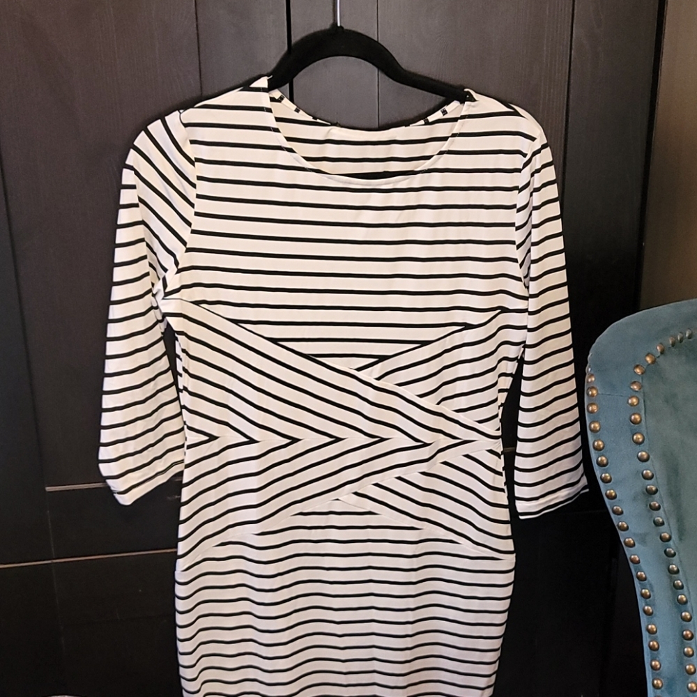 Black and white dress